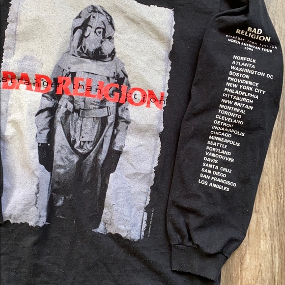 RARE 94 Bad Religion LS Tour Shirt - Picture 3 of 8